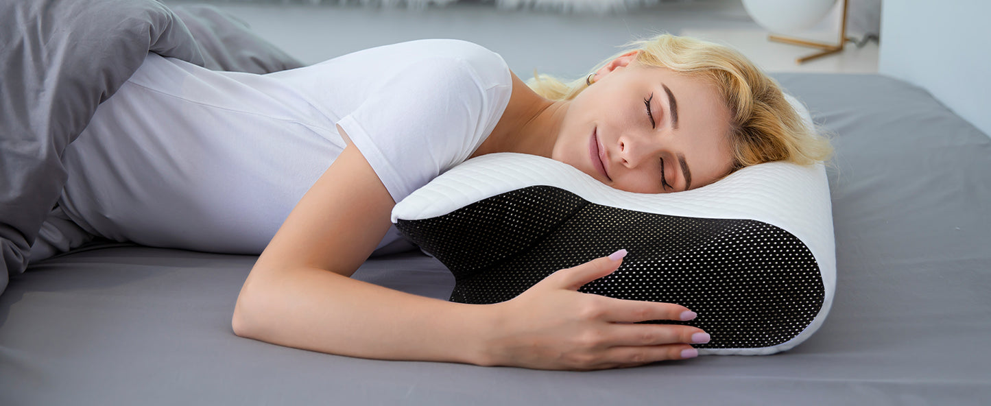 AlignRest contour pillow with removable washable cover
