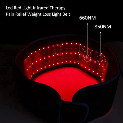 AuraSculpt red light therapy body wrap in use