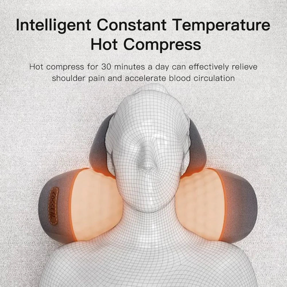 Neck Relief Pillow – Heat, Traction & Deep Massage
